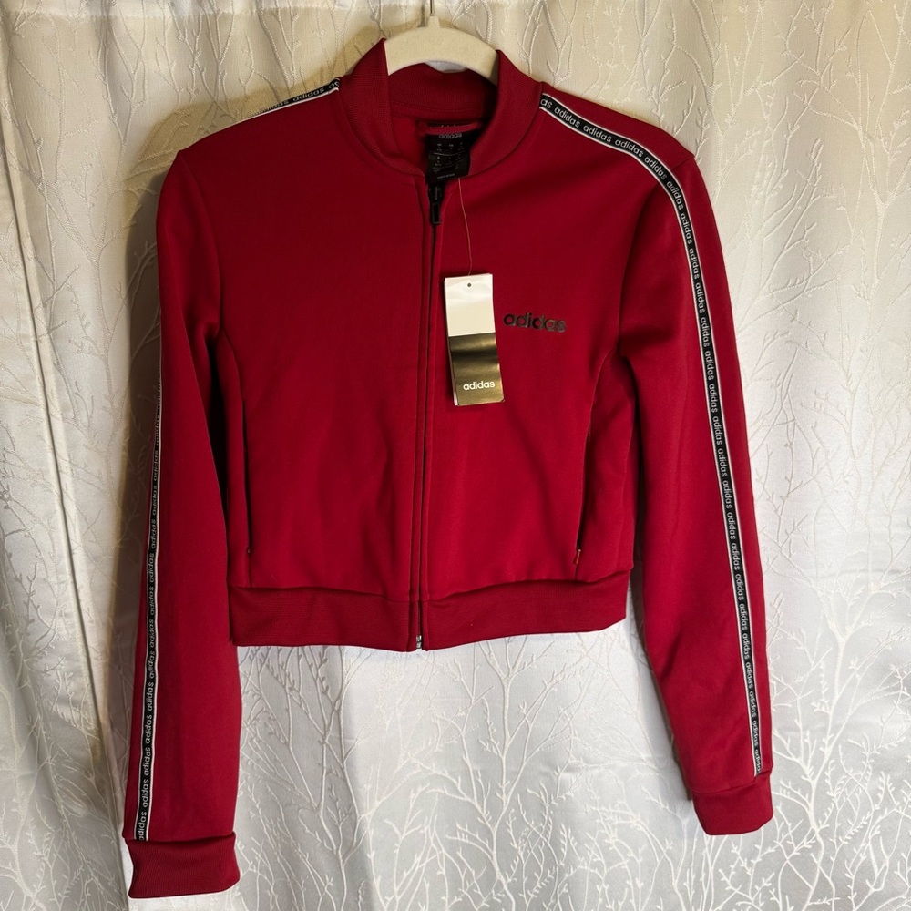 Adidas Women's Burgundy Track Jacket